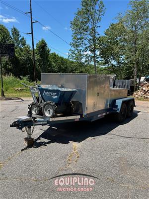 2025 TCEC 13FT T/A FLATBED CONCRETE CURB